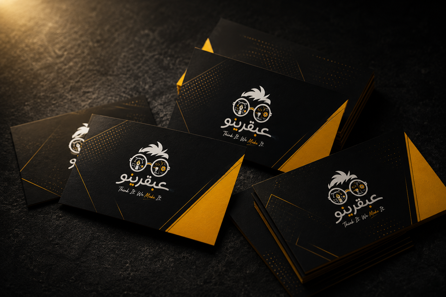 Premium business card mockups by Abqarino Studio